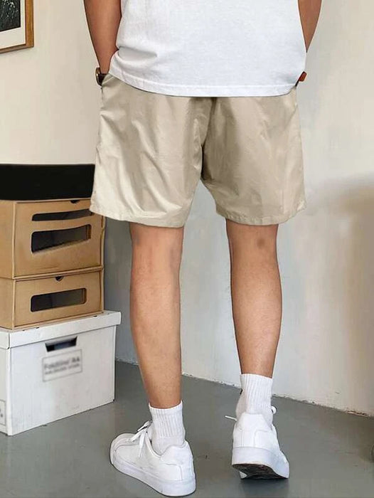 Slant Pocket Drawstring Shorts