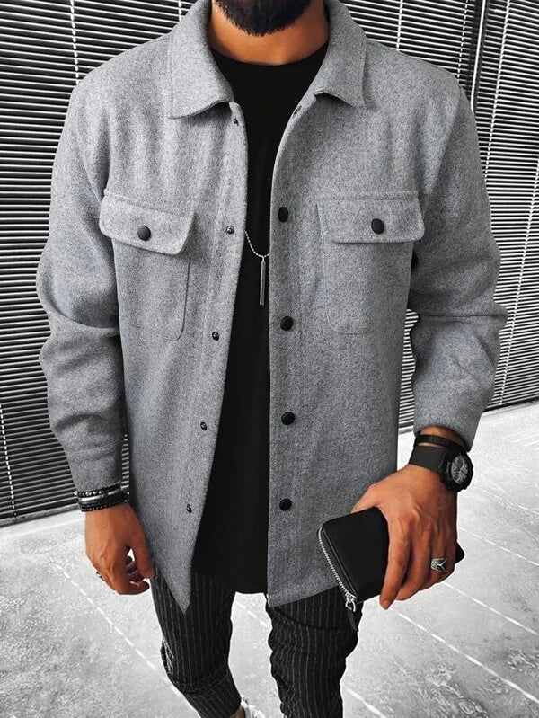 Flap Pocket Overcoat