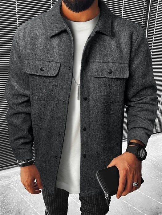 Flap Pocket Overcoat