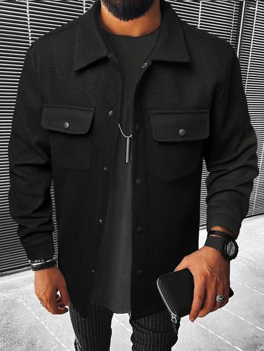 Flap Pocket Overcoat