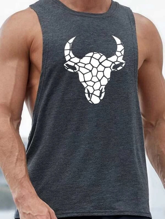 Cattle Print Sports Tank Top