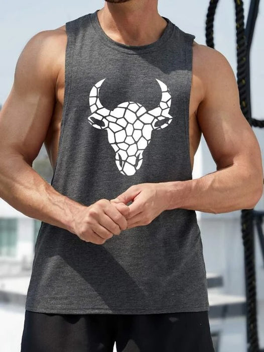 Cattle Print Sports Tank Top