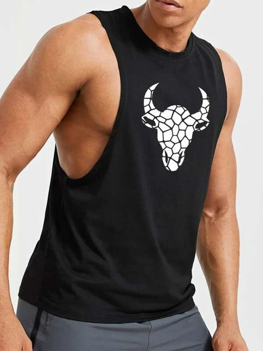 Cattle Print Sports Tank Top