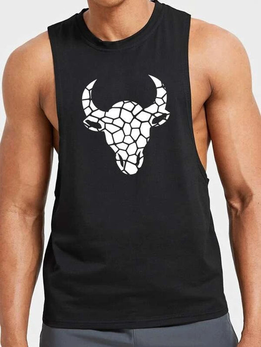 Cattle Print Sports Tank Top