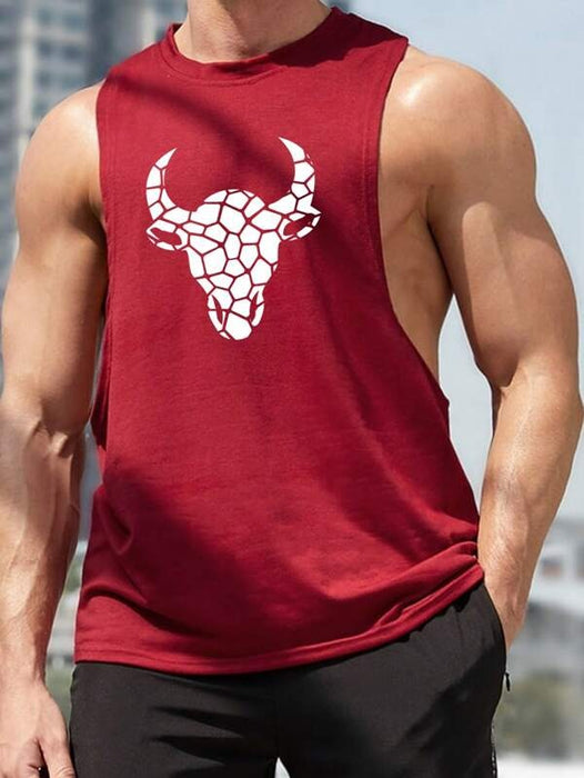 Cattle Print Sports Tank Top