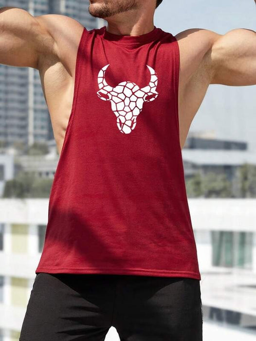 Cattle Print Sports Tank Top