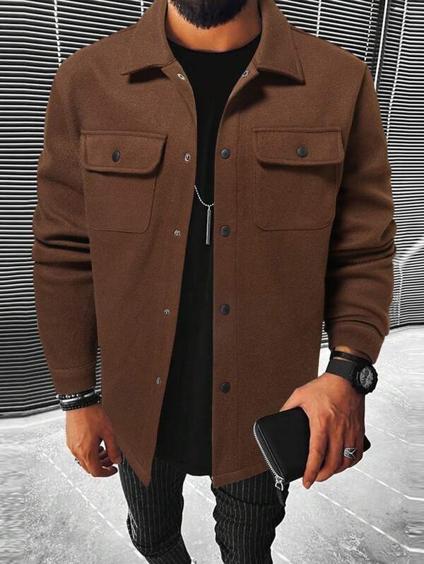 Flap Pocket Overcoat