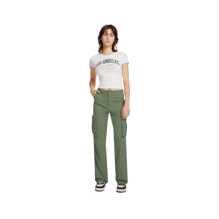 Adjustable Straight Leg Cargo Pants