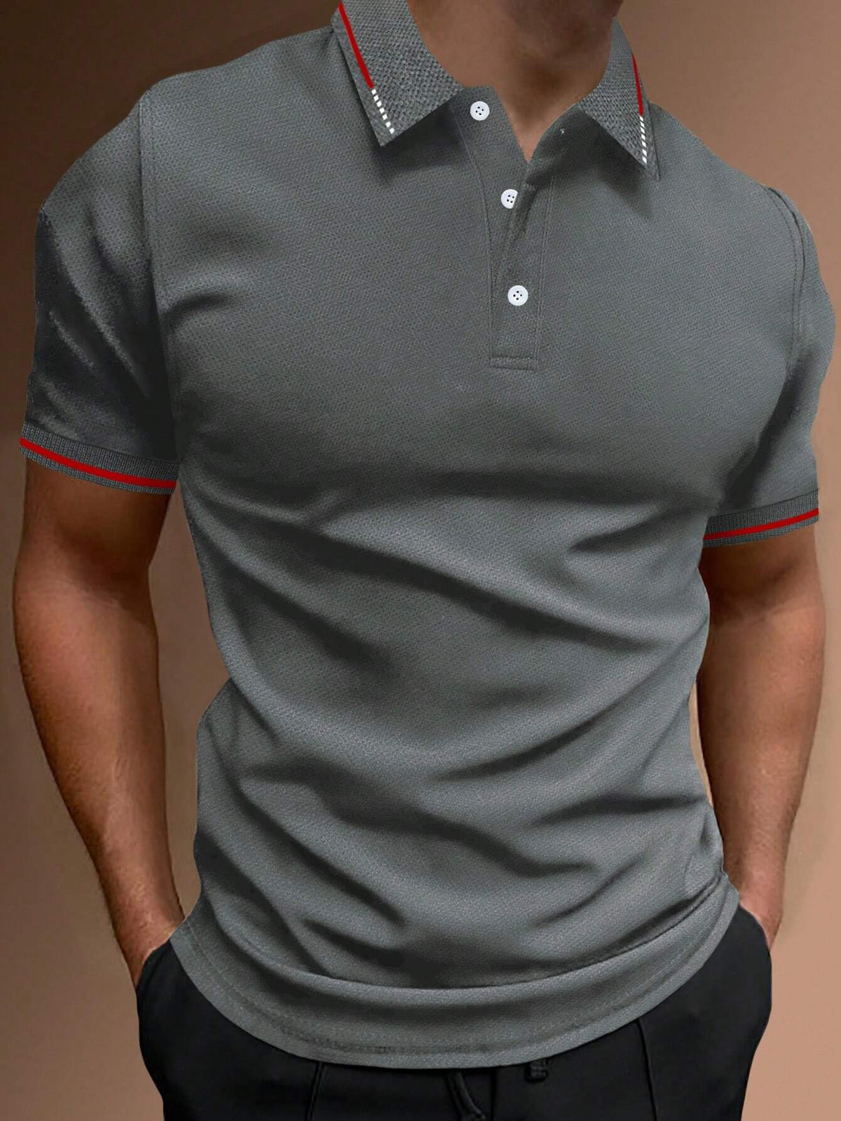 Plain And Striped Shirt
