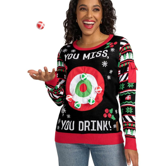 Winter Holiday Sweater With Decorative Design