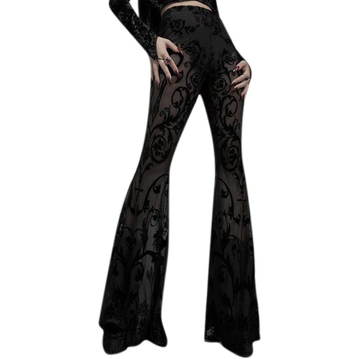 Lace Detail Evening Pants - Sophisticated Design