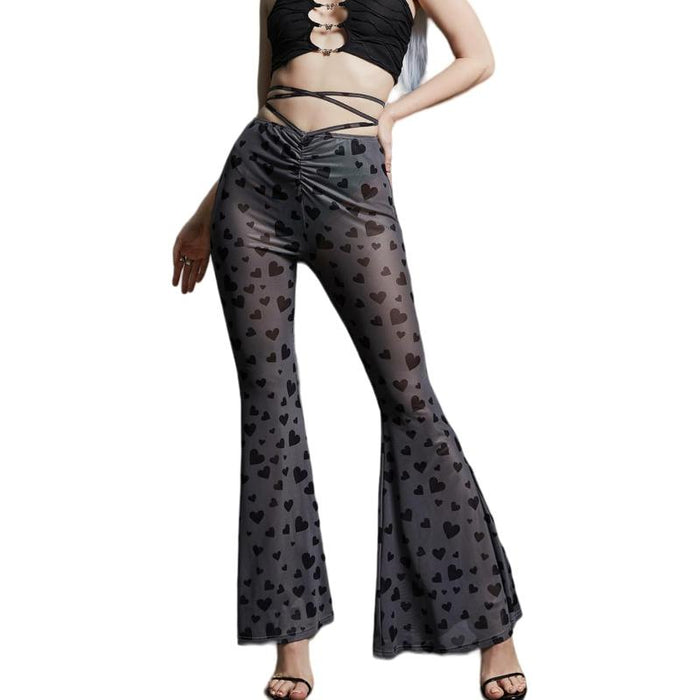 Lace Detail Evening Pants - Sophisticated Design