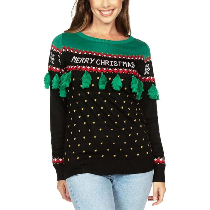 Winter Holiday Sweater With Decorative Design