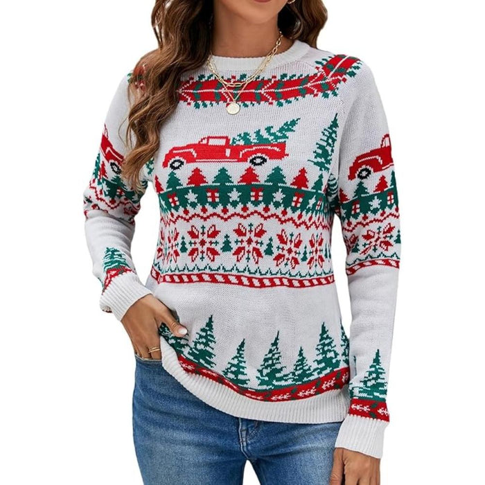 Festive Knitted Sweater for Holiday Celebrations