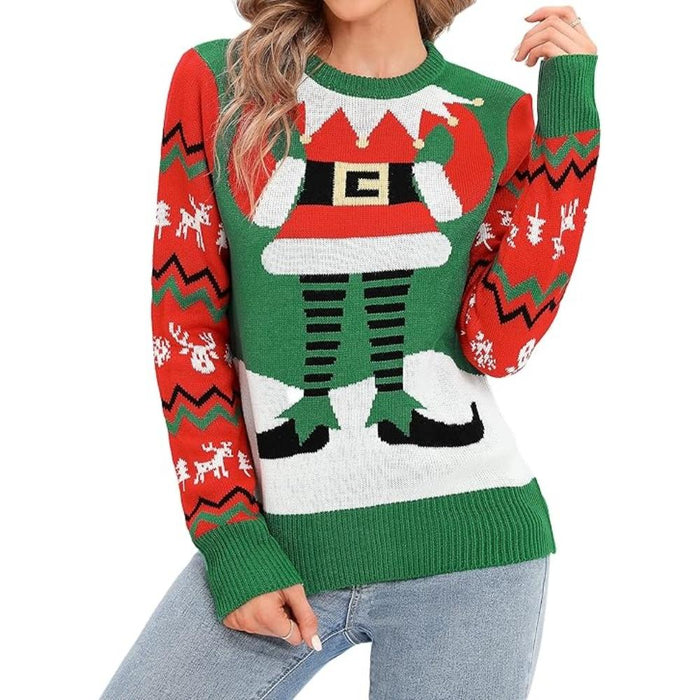 Festive Knitted Sweater for Holiday Celebrations