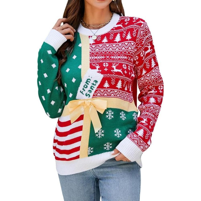 Festive Knitted Sweater for Holiday Celebrations