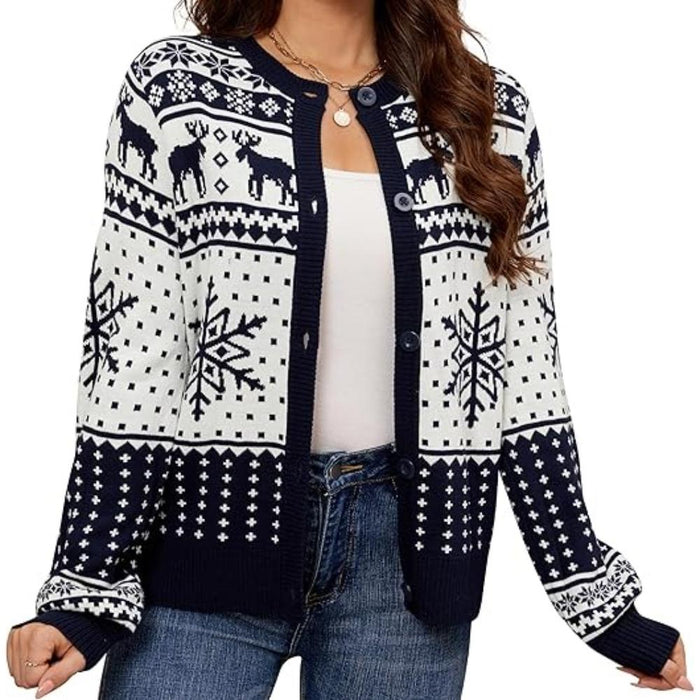 Festive Knitted Sweater for Holiday Celebrations