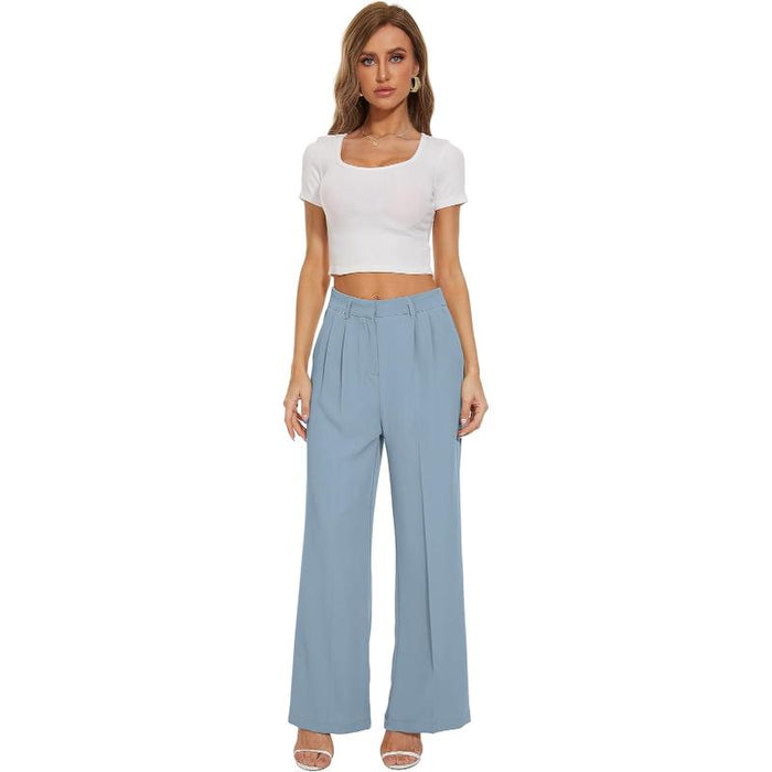 High Rise Classic Straight Trousers