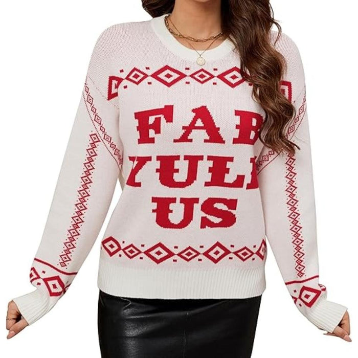 Cheerful Knitted Sweater For Festive Holiday Parties