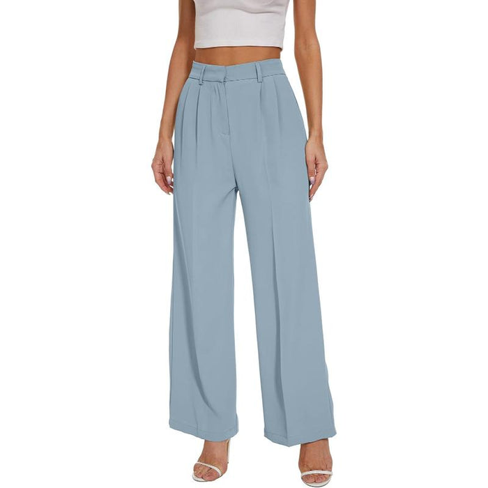 High Rise Classic Straight Trousers