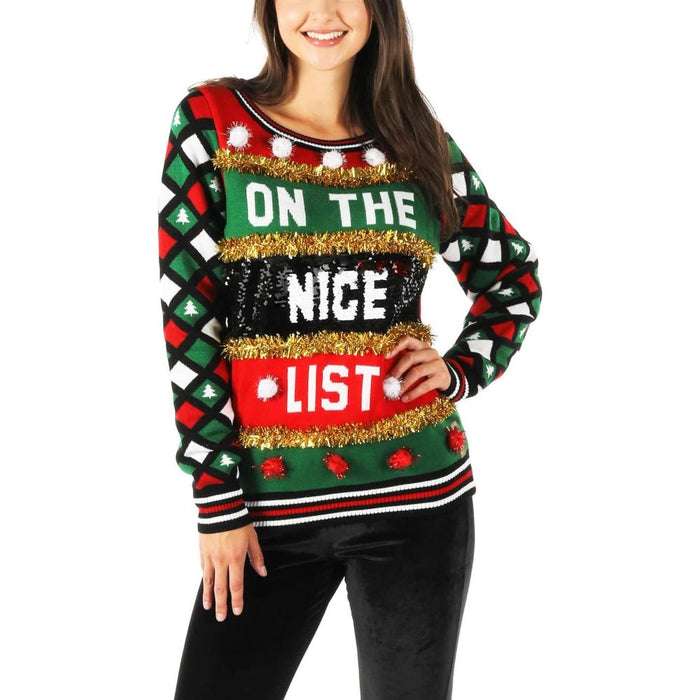 Christmas Sweaters with Festive Decorations