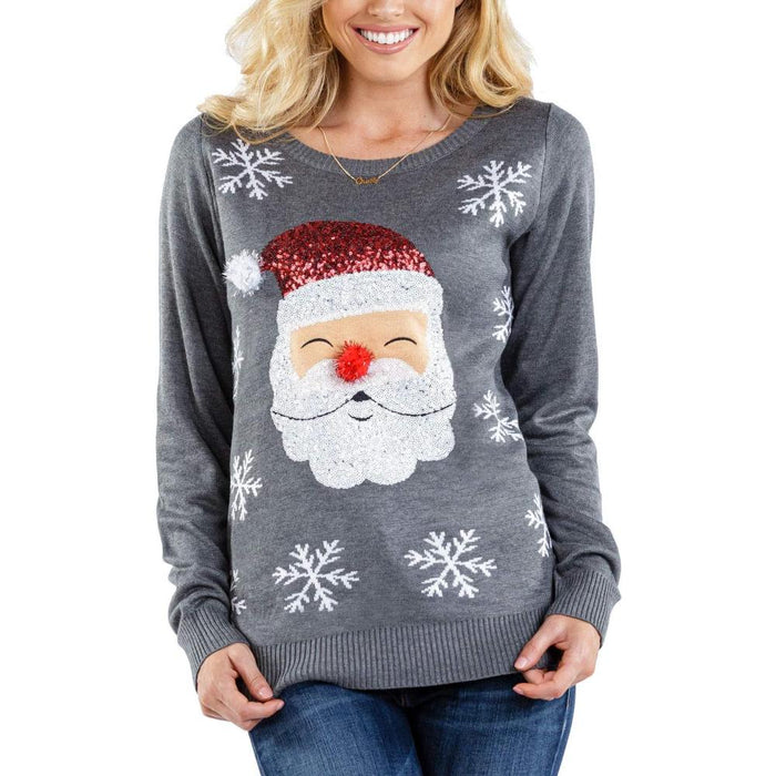 Winter Holiday Sweater With Decorative Design