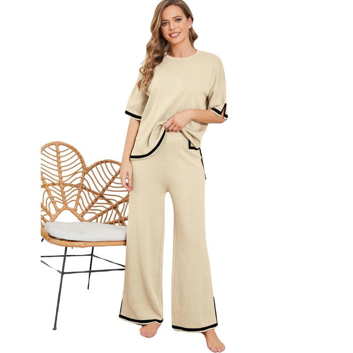 Classy Elastic Knit Lounge Set