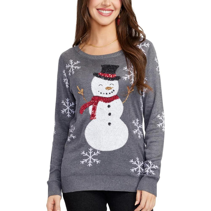 Winter Holiday Sweater With Decorative Design