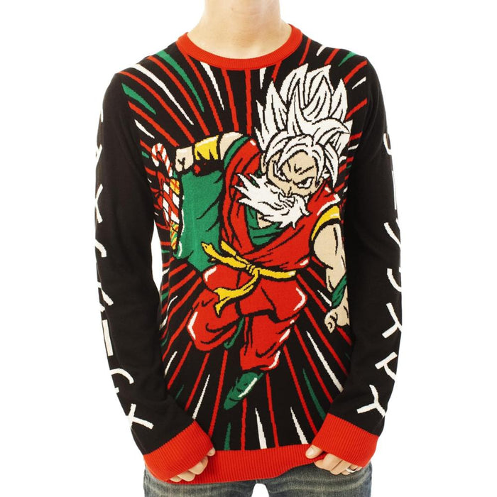 Festive Knitted Anime Holiday Sweater