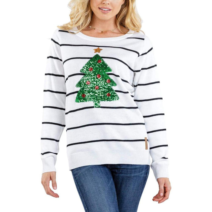 Winter Holiday Sweater With Decorative Design