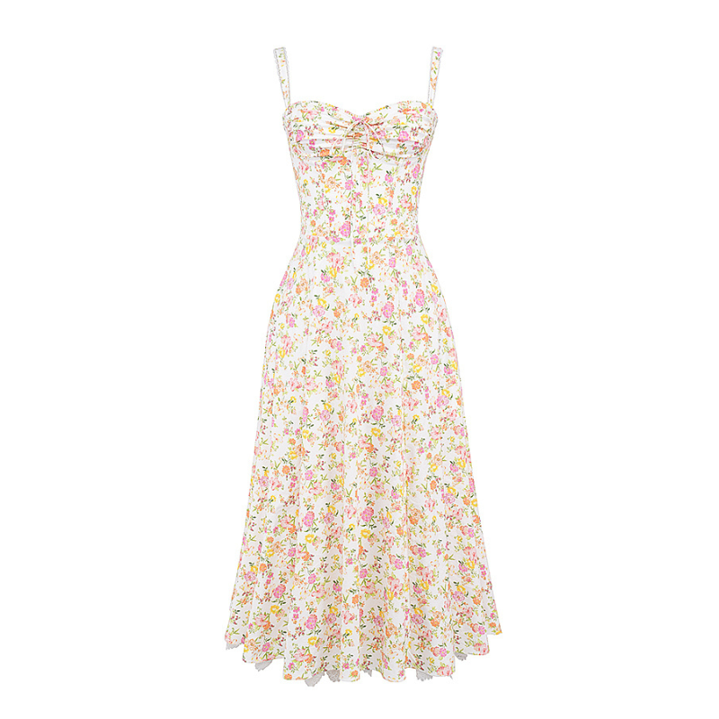 Peony Floral Printed Design Sundress