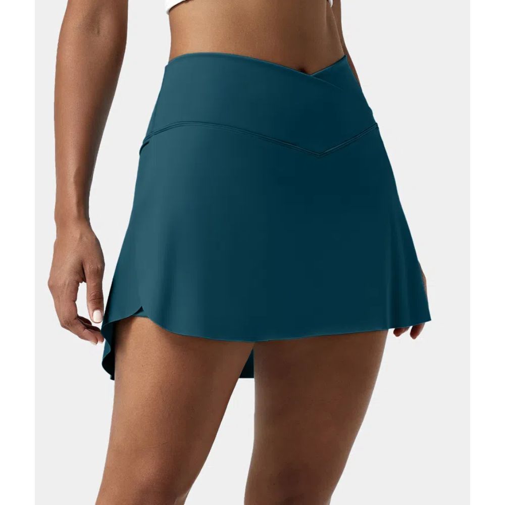 2 In 1 Side Pocket Tennis Skirt