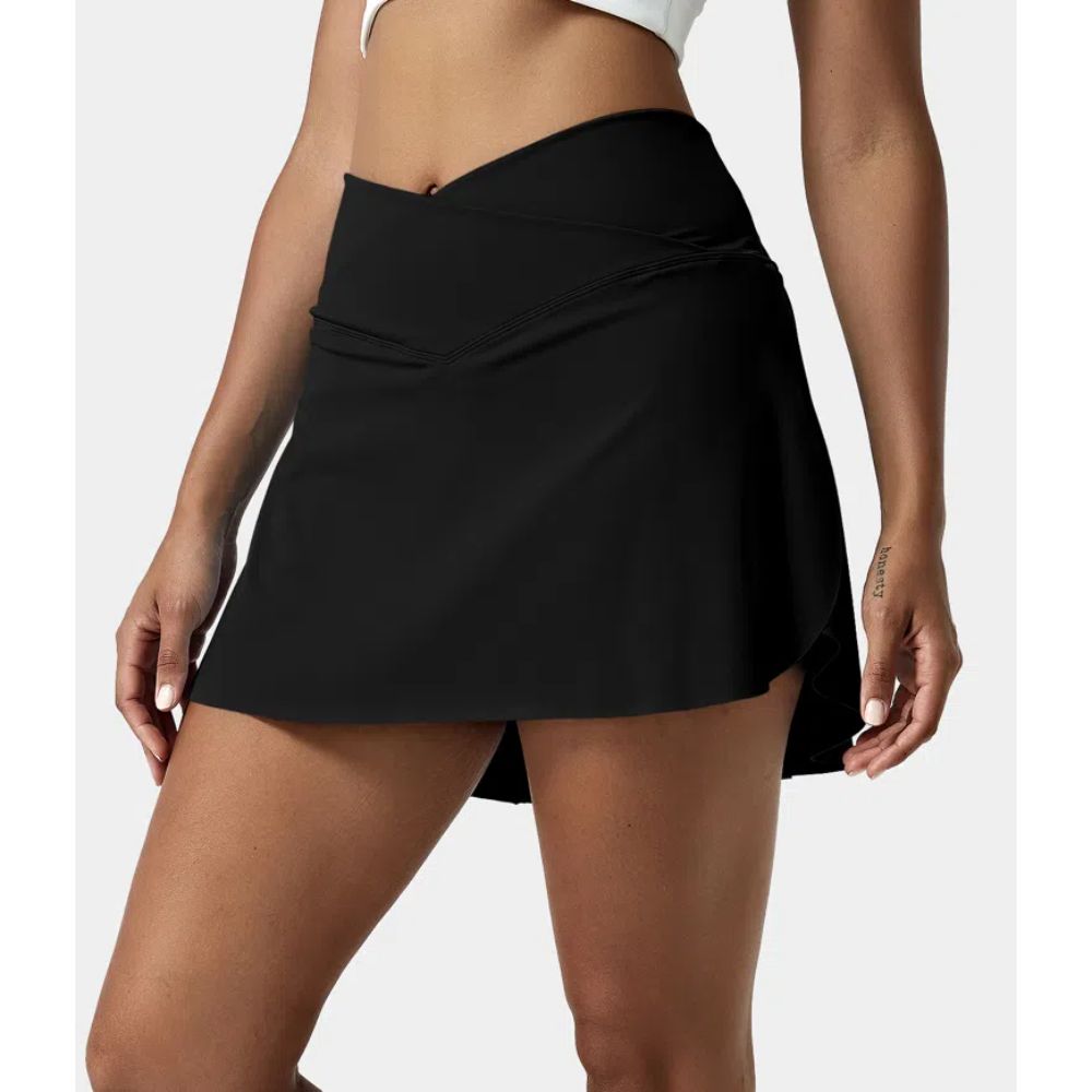 2 In 1 Side Pocket Tennis Skirt