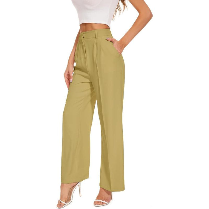 High Rise Classic Straight Trousers