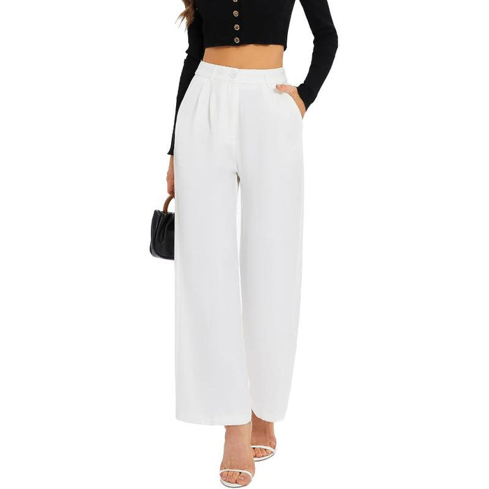 High Rise Classic Straight Trousers