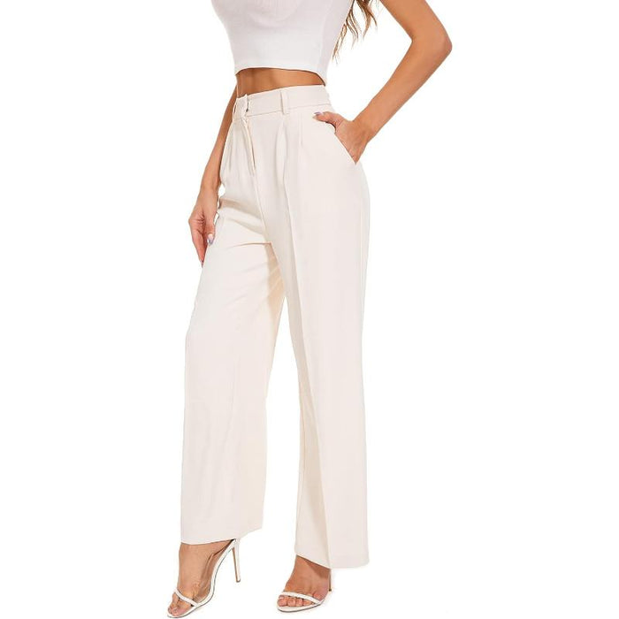 High Rise Classic Straight Trousers