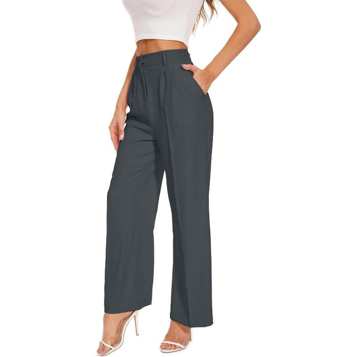 High Rise Classic Straight Trousers