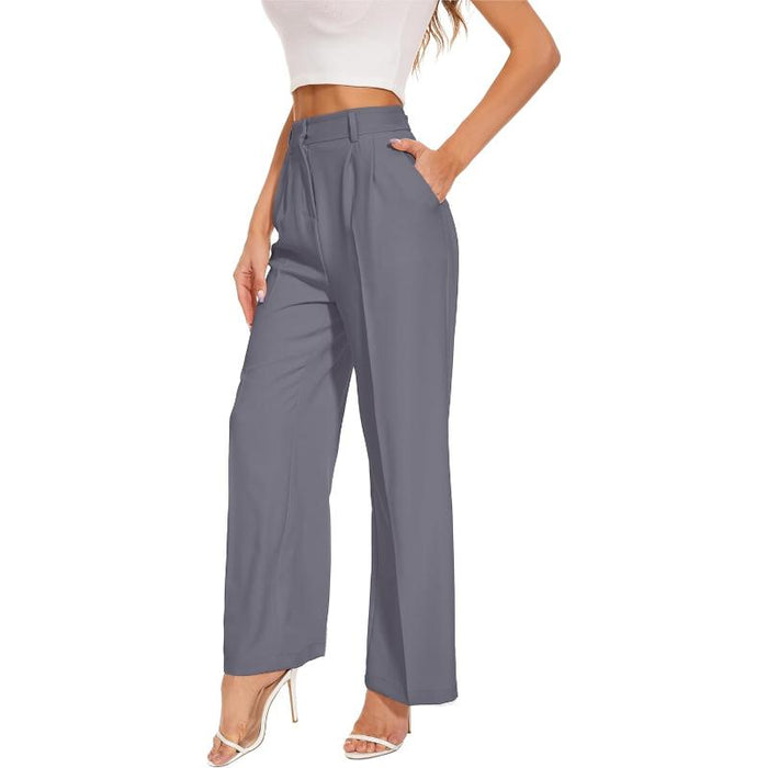 High Rise Classic Straight Trousers