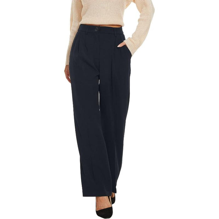 High Rise Classic Straight Trousers