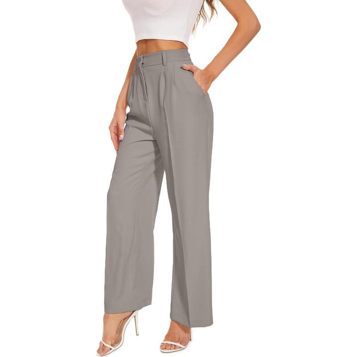 High Rise Classic Straight Trousers