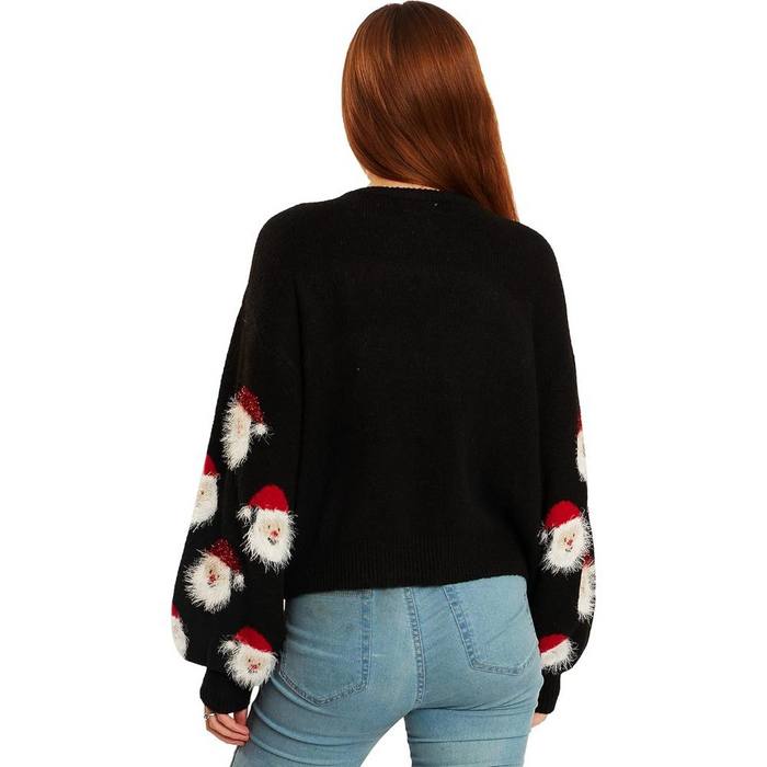 Festive Knitted Sweater With Christmas Holiday Theme