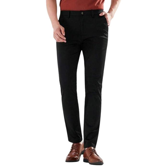 Solid Plain Pants With Pocket