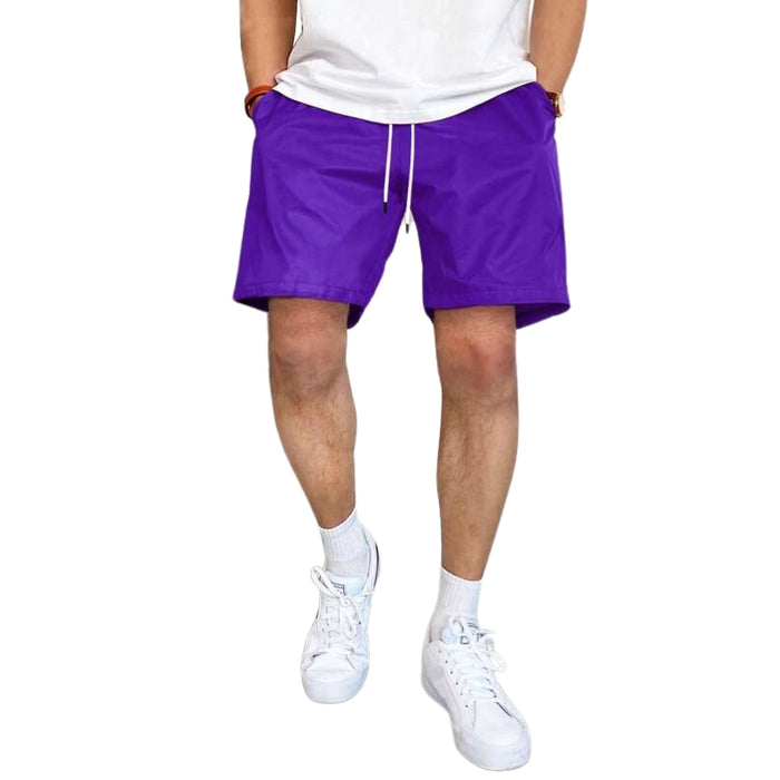 Slant Pocket Drawstring Shorts