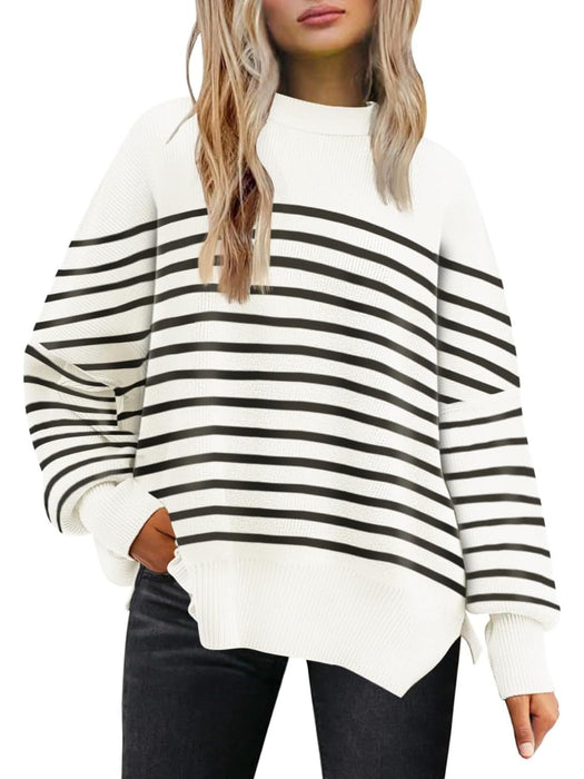 Casual Oversized Batwing Knit Sweater