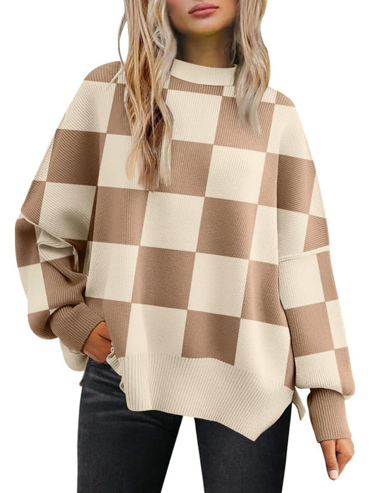 Casual Oversized Batwing Knit Sweater