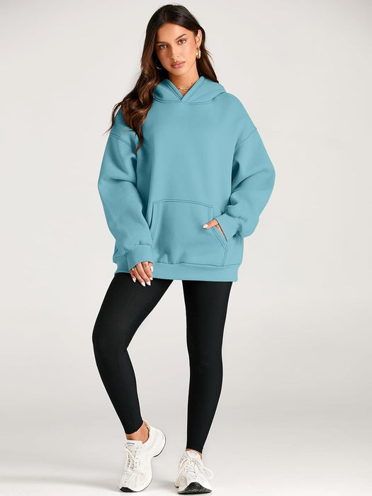 Oversized Fleece Hoodie For Woman