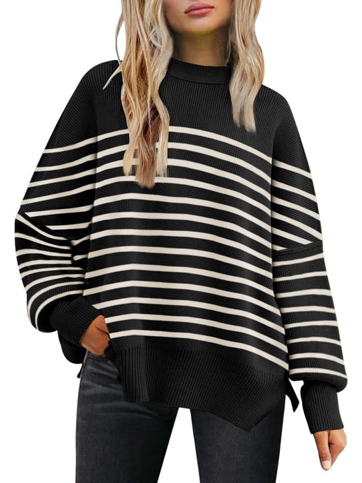 Casual Oversized Batwing Knit Sweater