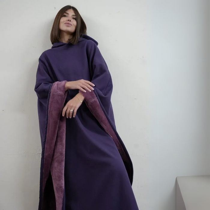 Plush Oversized Hooded Blanket Cloak