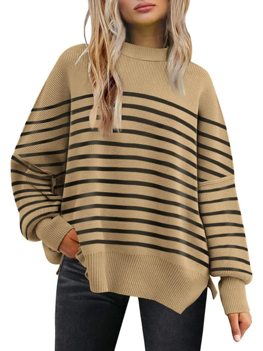 Casual Oversized Batwing Knit Sweater