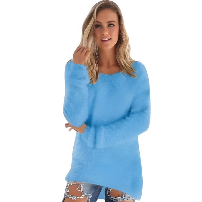 Cozy Fleece Knit Sweater